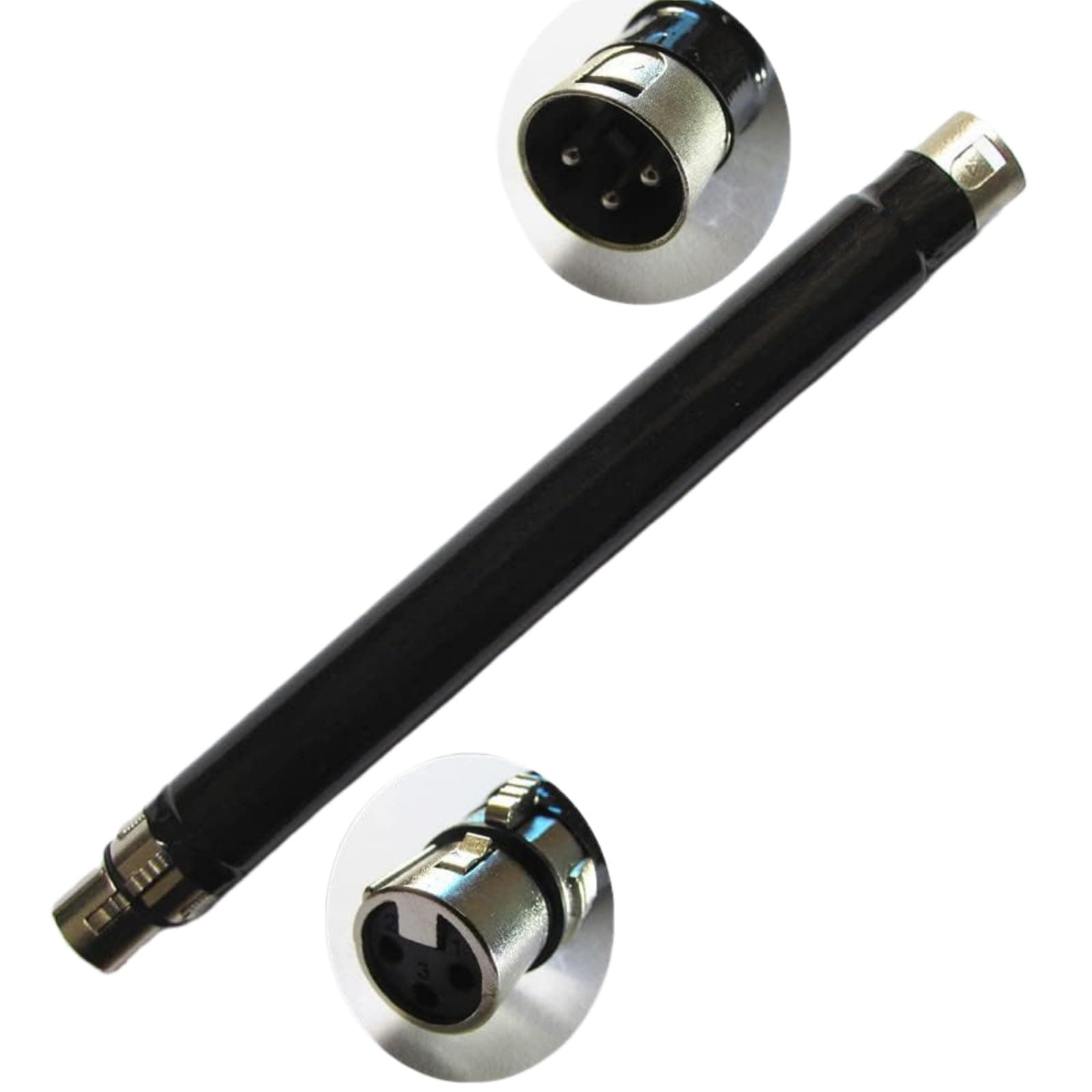 20cm Electric Reciprocating Tools Vac-U-Lock Hes Smith Vacuum Machine Accessory Adapter 3 XLR Extension Rod DIY Extension Tube (20cm Steel)