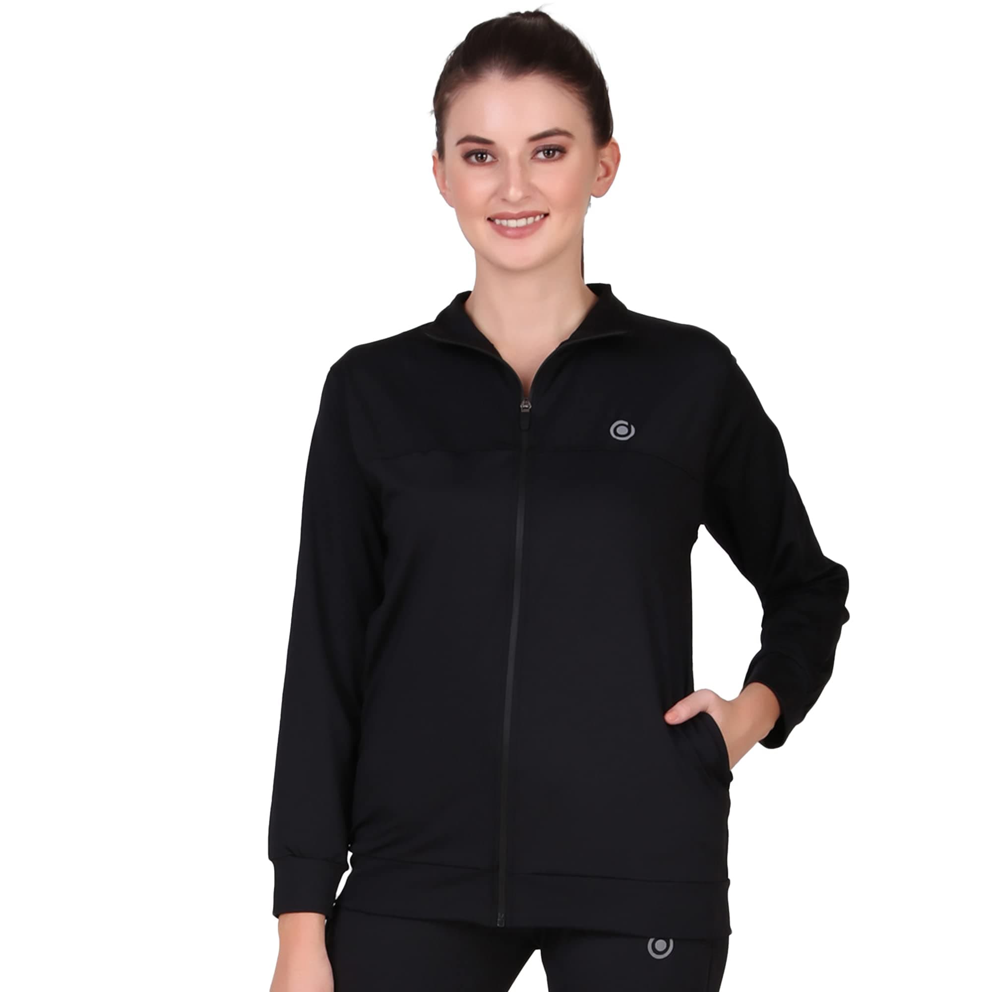 FASHAWomen's Cotton Full Sleeves Regular Fit Jacket|Women's Solid Regular Jacket XL Maroon