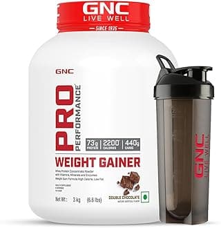 Pro Performance Weight Gainer & Black Shaker (Double Chocolate, 3 Kg with Shaker)