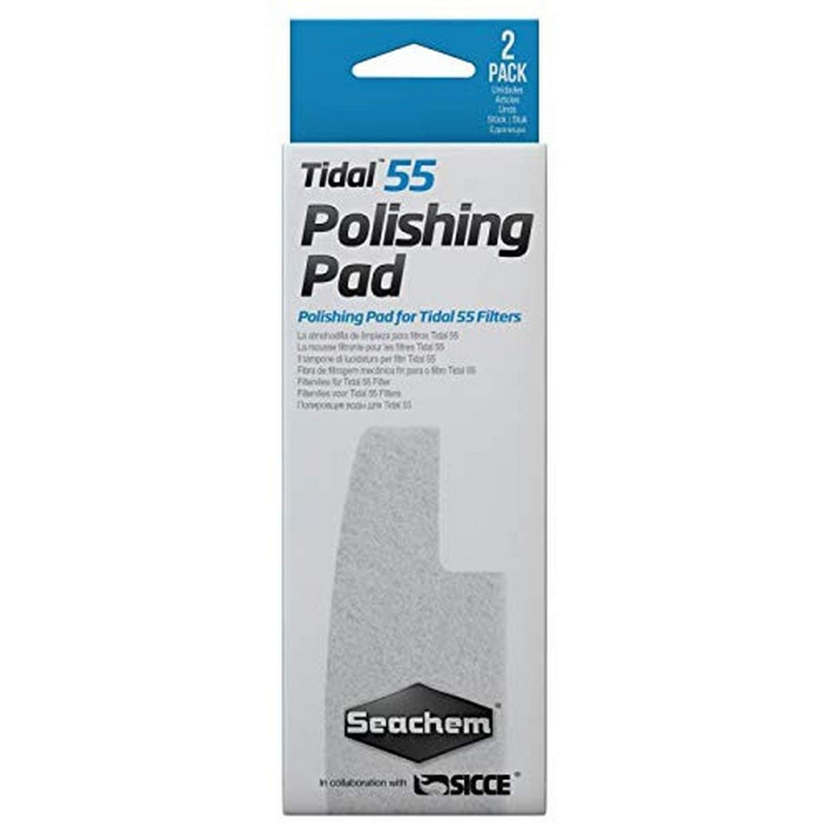 Tidal 55 Polishing Pads (2 Pack),white