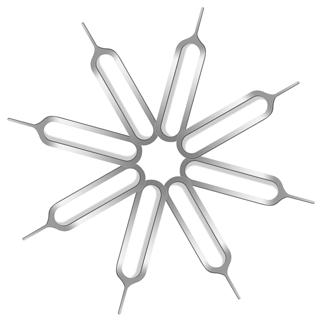 10 Pack SIM Card Adapter Kit, 4 in 1 Standard SIM Converter Tool with Steel Tray Eject Pin, Nano to Micro Adapter, 10 Set