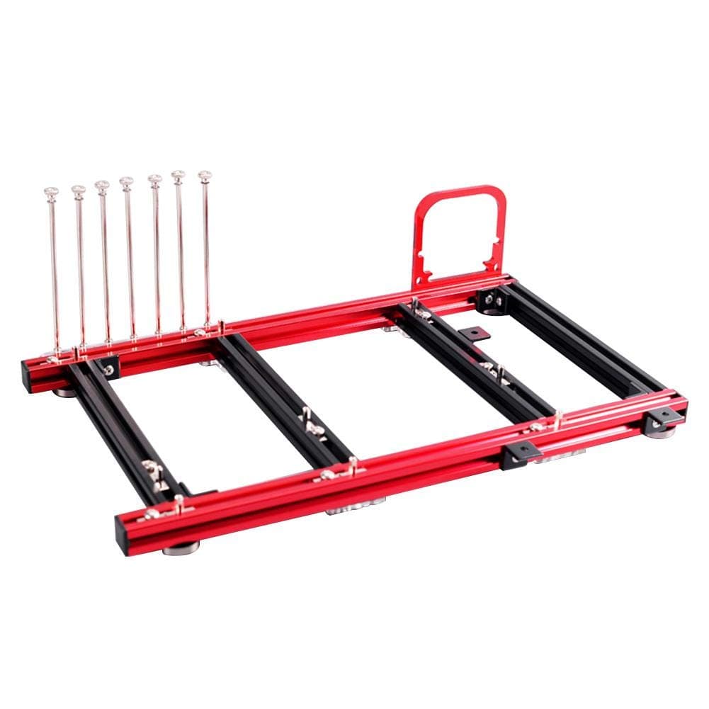 Yoidesu ATX Aluminum Open Computer Case Holder DIY Video Card with Bare Frame Stand, PC Open Frame Test Bench, Mini Computer Case ATX DIY Mod Base Stand