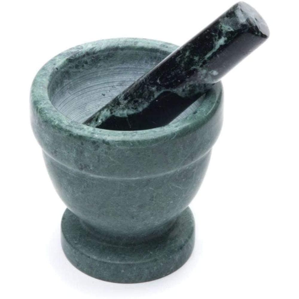 Fox Run Marble Mortar and Pestle, Green