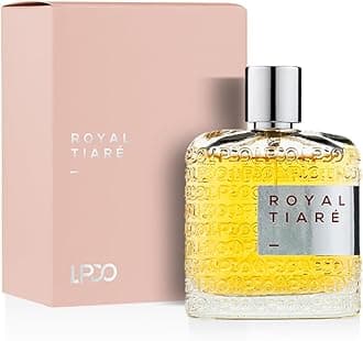 LPDO Royal Tiaré EDP Unisex 100ml Perfume - Exotic Top Notes of Ylang-Ylang & Black Pepper - Floral Heart of Lily, Rose & Jasmine - Enhanced Base of Amber, Musk and Sweet Vanilla - Made in Italy