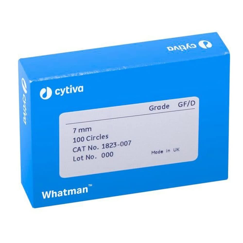 Whatman 1823-021 Glass Microfiber Binder Free Filter, 2.7 Micron, 2.2 s/100mL Flow Rate, Grade GF/D, 2.1cm Diameter (Pack of 100)
