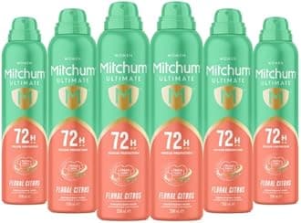 Women Ultimate 72H Aerosol Floral Citrus,pack of 6