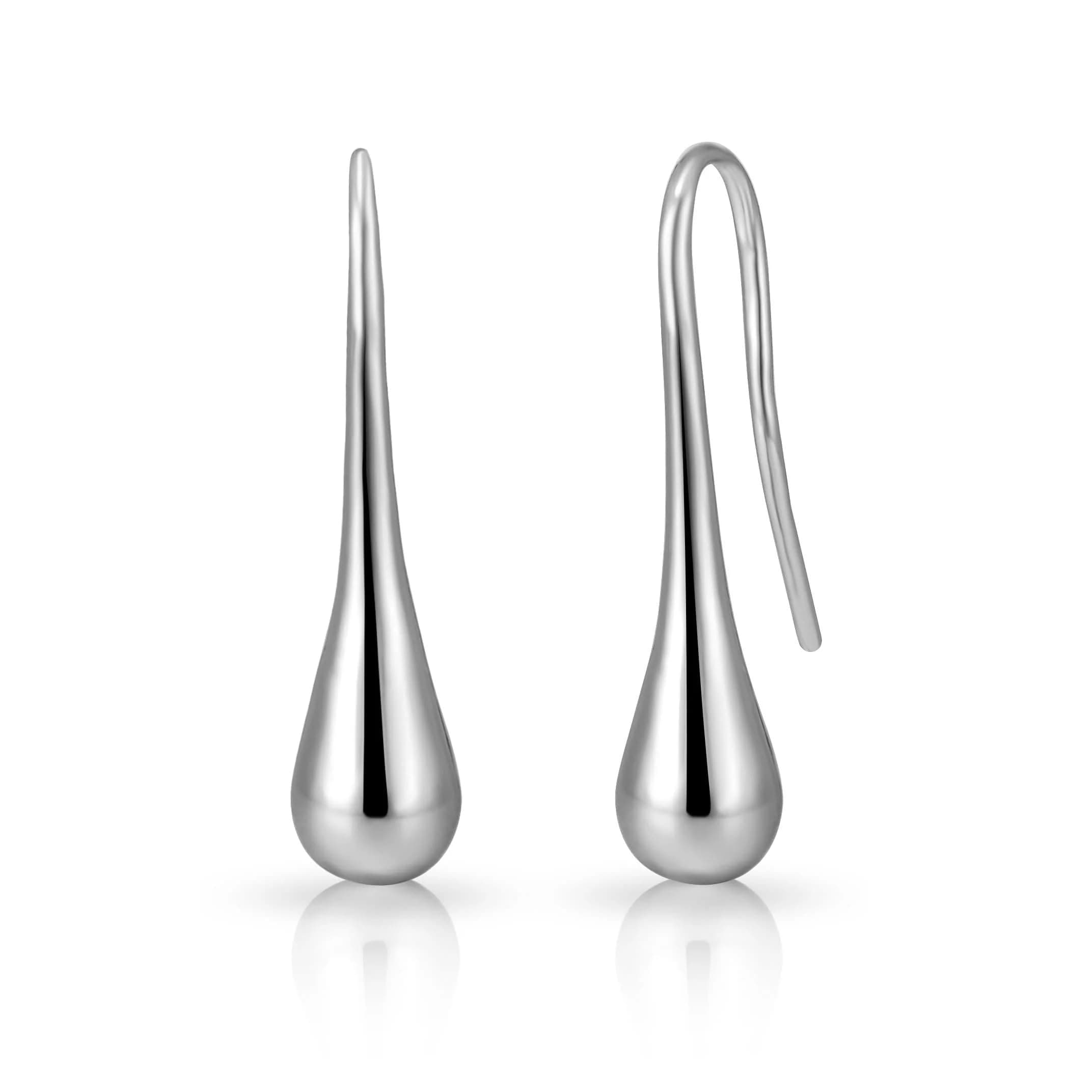 Silver Plated Teardrop Earrings