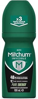 Invisible Men 48HR Protection Roll On Anti-Perspirant & Deodorant, No White Marks, Alcohol Free, Pure Energy 100 ml 7246640000