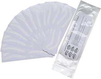Airbrush Eyebrow Stickers Stencils Shape Tape Disposable Tattoo Auxiliary Stickers Airbrush Brow Border Shaping Mapping Guide Tape Air Brush Templates for Tinting Makeup (1 Bag 12 Pairs)