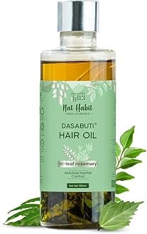 Tri-Leaf Rosemary Hair Oil For Men & Women Hairfall Reduction, Suitable For All Hair Types, No Paraffin, Mineral Oil, Preservatives & Chemicals, 100ml