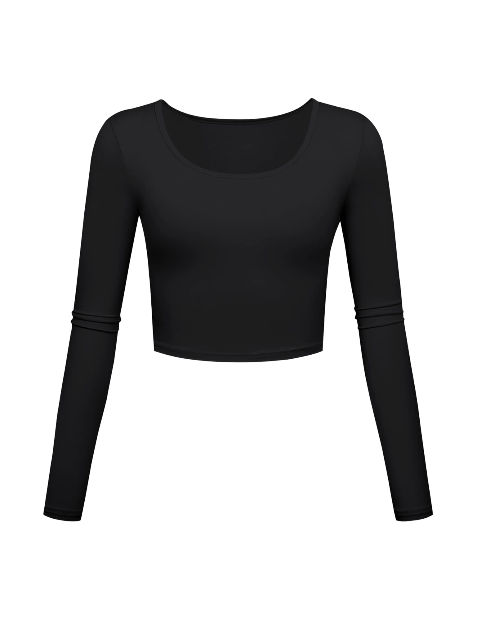 Lightweight Yoga Crop Tops Slim Fit Long Sleeve Workout Shirts for Women