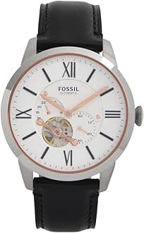 Townsman Men's Automatic Watch with Mechanical Movement and Skeleton Dial