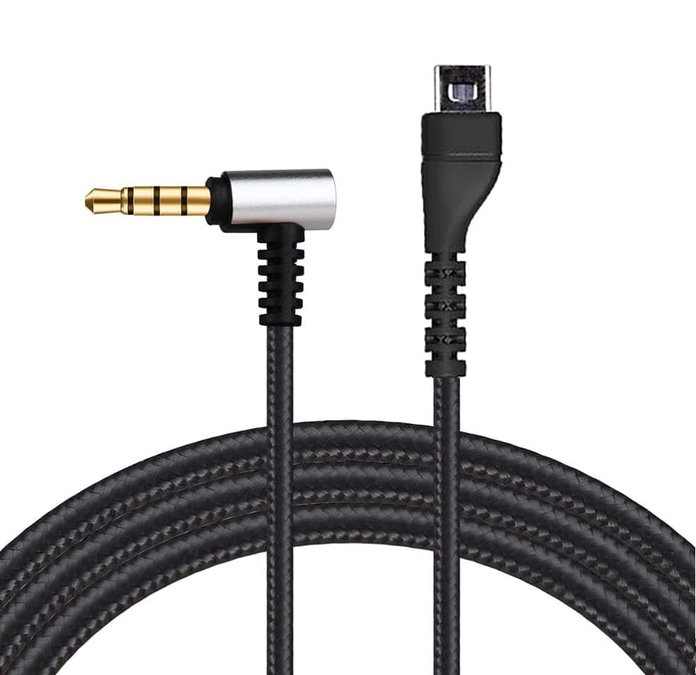 LecLooc Replacement for Arctis Headset Cord, Replacement Audio Cord Compatible with Arctis 3, Arctis 5, Arctis 7, Arctis Pro Wireless, Arctis Pro Gaming Headset 6.5 Feet Nylon Braided