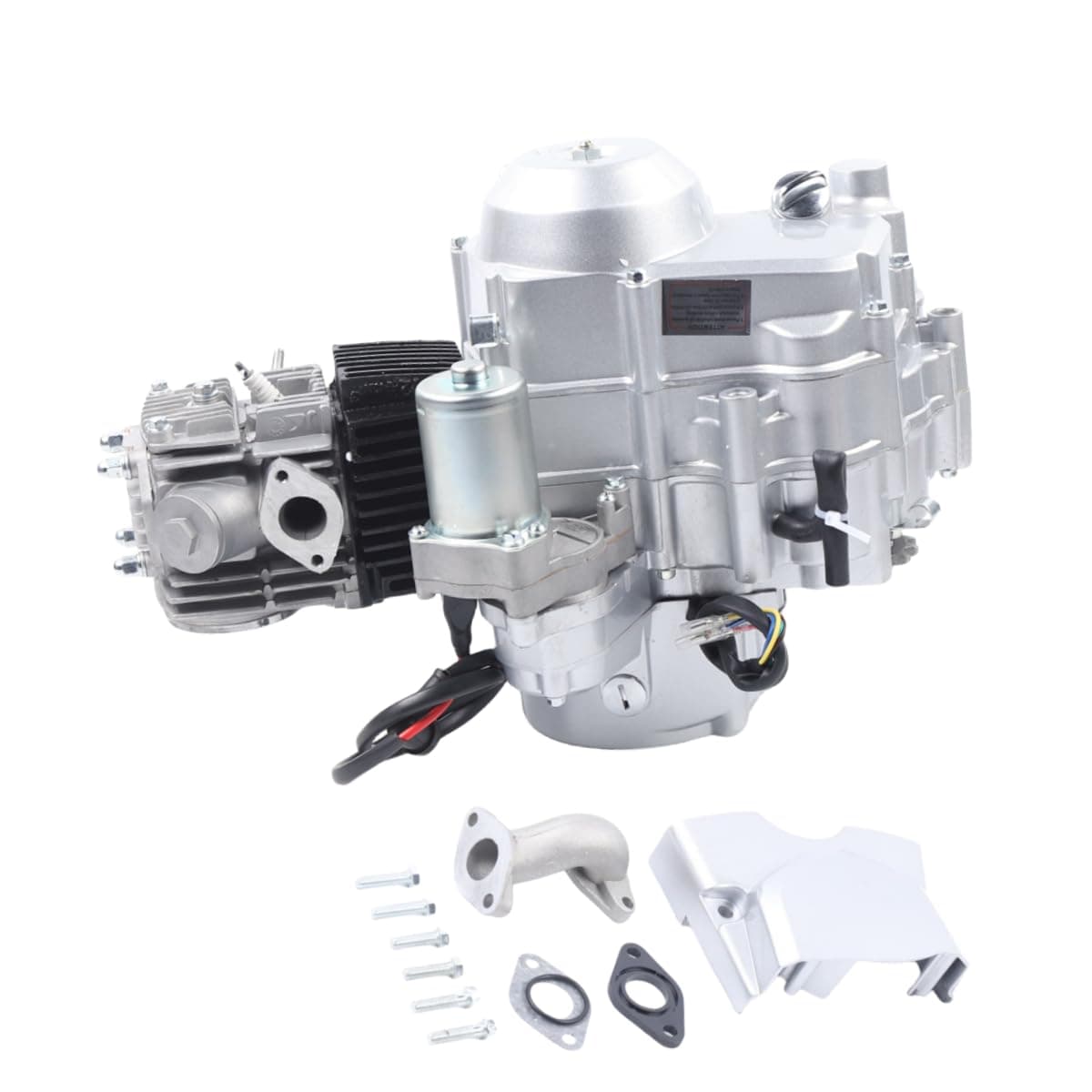 110CC 4-Stroke Engine Motor Kit Single Cylinder Auto Motor Gearbox Electric Starter GO Karts Motor Kit OEM: 308-999003 2-Valve Auto Transmission for 50CC 70CC 90CC 110CC ATVs Karts| US STOCK