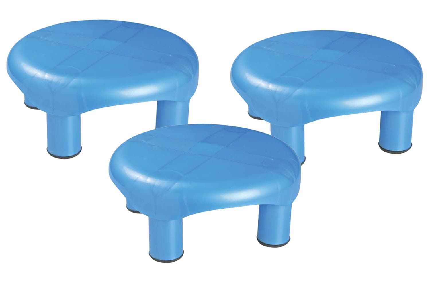 Kuber Industries 3 Piece Plastic Bathroom Stool Set (CTKTC64)