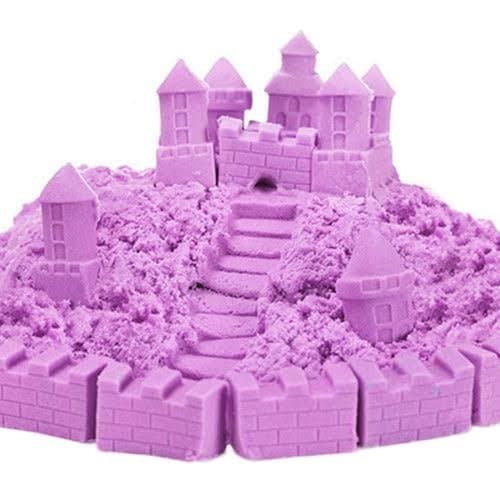 SLYTEK Clay Sand Tub with 6 Shaping Tools and Mat DIY Crafts, Multicolour, Above 3, 1 KG Sand Clay Mold with 6 Shaping Tools & MAT