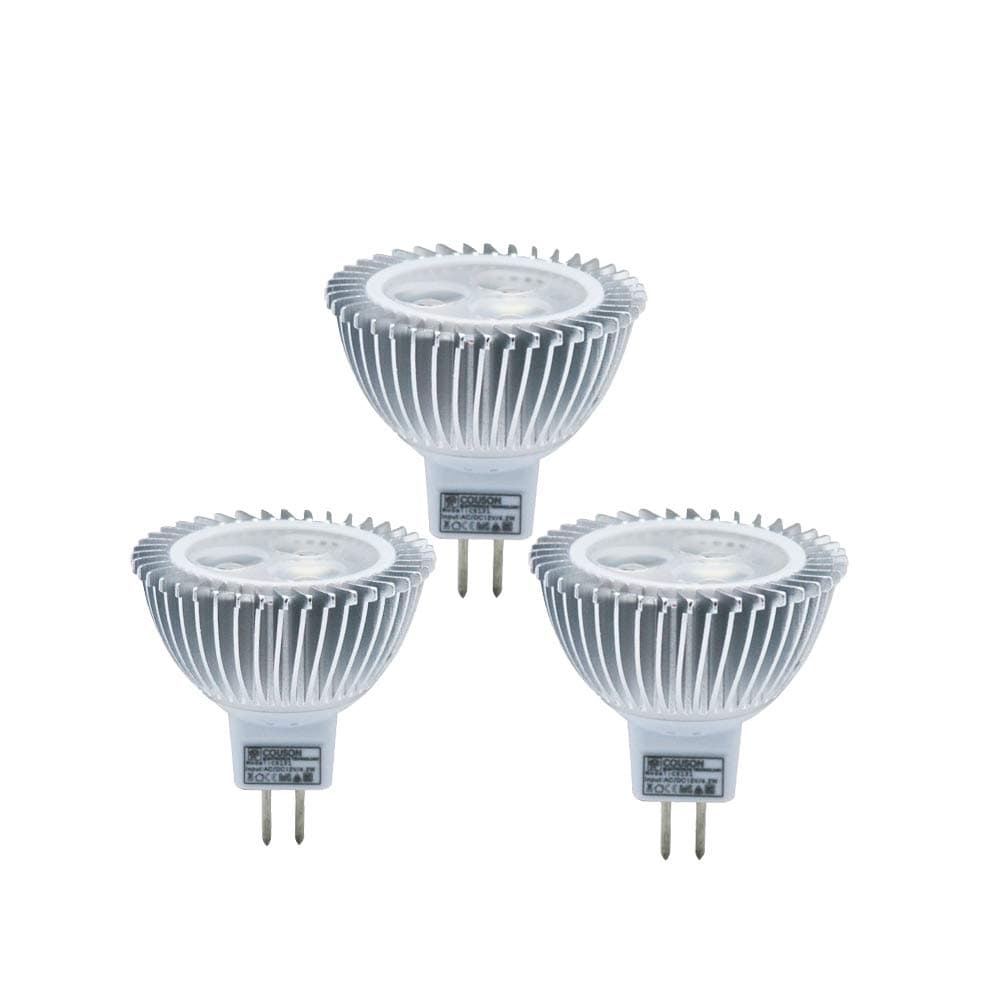 Csouon Led Bulbs MR16 3W Warm White Light X3 Pack 12V Energy Efficiency Class A