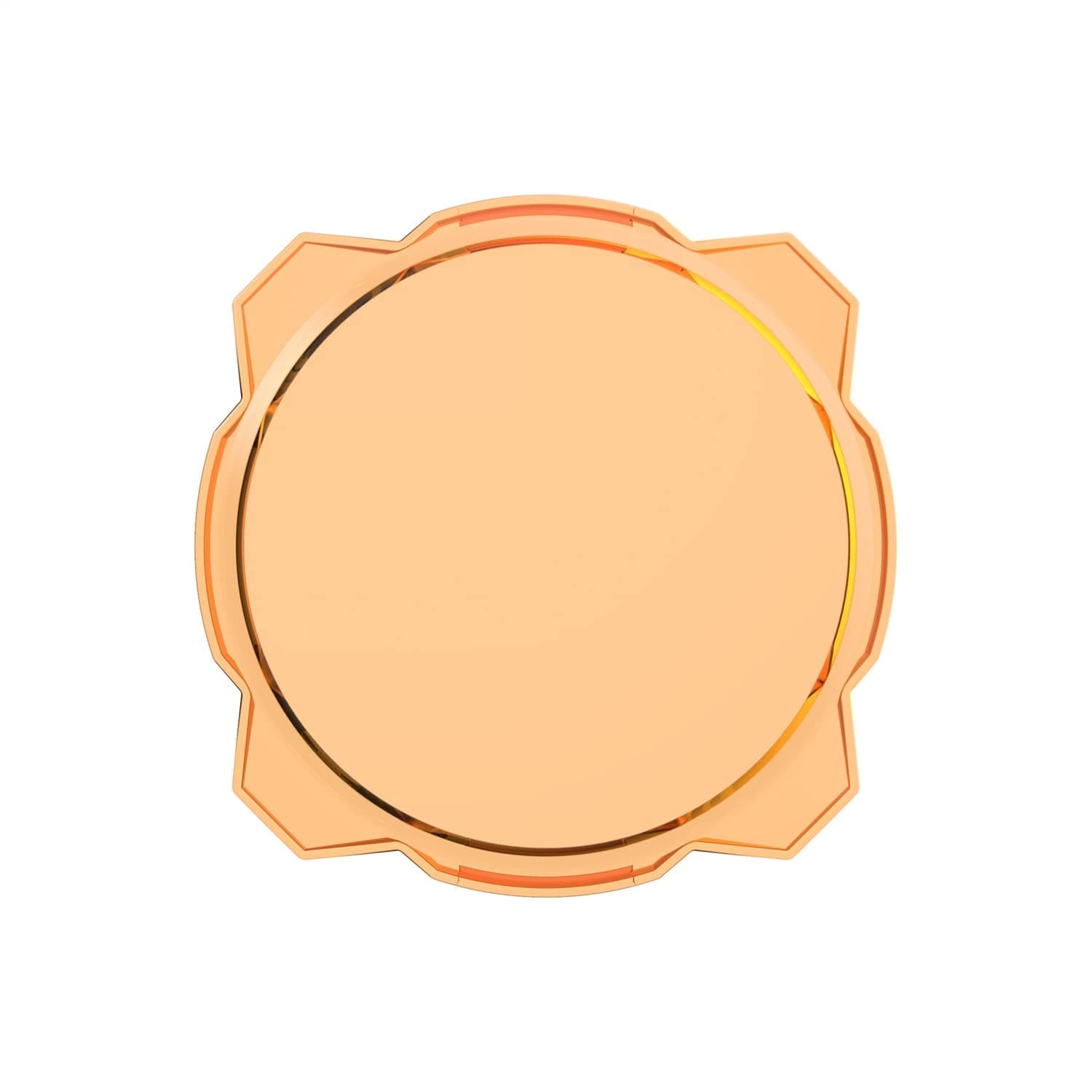 KC HiLiTES 5112 Gravity LED Pro6 Light Shield Cover 6 In. Amber Gravity LED Pro6 Light Shield Cover