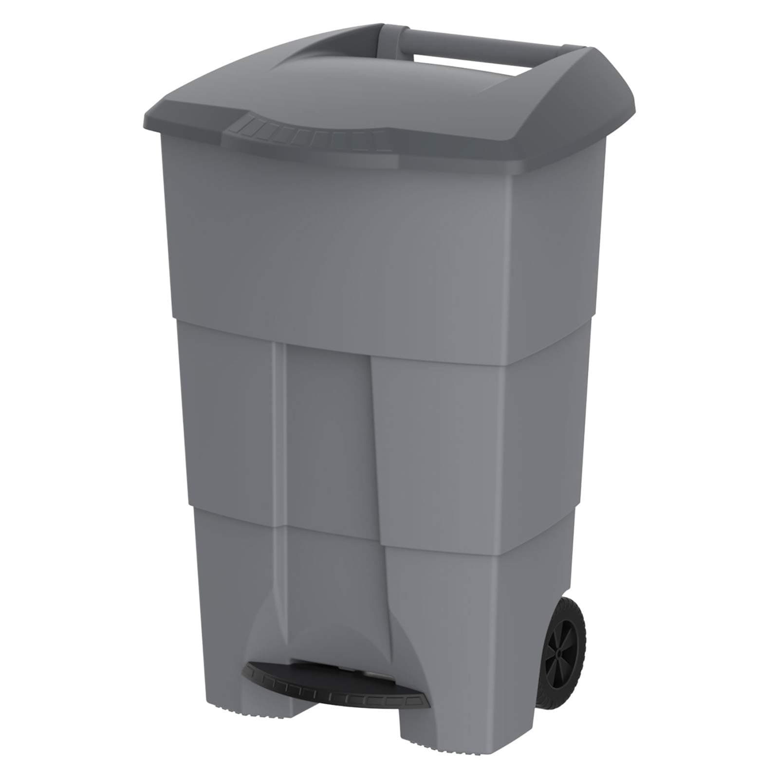 Cosmoplast125 Liter Step-On Waste Bin - Grey