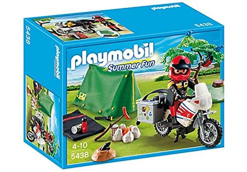 Playmobil Biker at Camp Site Playset