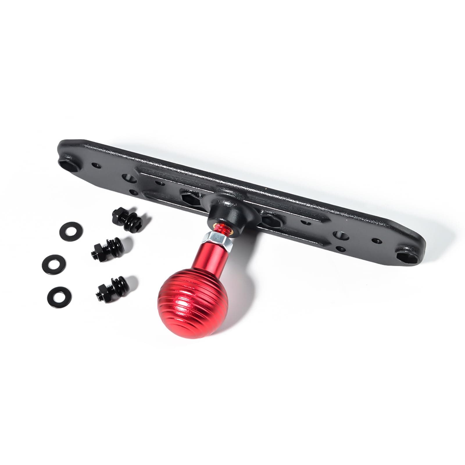 Mount Base Mounting Plate with Aluminium B Size 1" Ball Component, Used for Mounting Bracket for CB/Ham Radio & Scanners, Compatible with RAM Mounts B Size 1 Inch Ball Socket Arm (B02BALL-6-Hole)