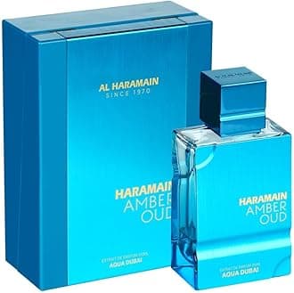 Al Haramain Amber Oud Aqua Dubai 100ml Parfum Spray | Women Eau de Perfume | Long-Lasting Arabic Perfume for Women & Men | Luxury Oud Perfume | Fresh Fruity Fragrance with Amber & Musk | Made in UAE