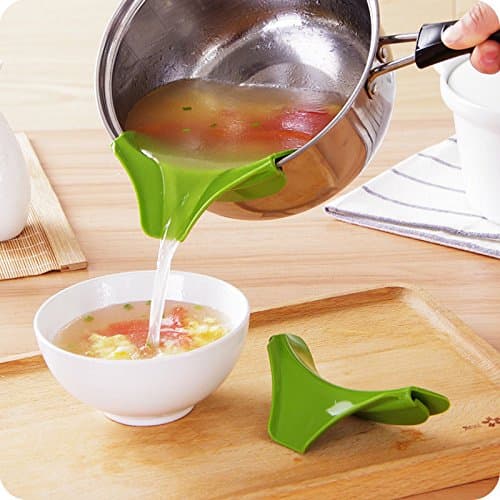 Silicone Soup Funnel Kitchen Gadget Tools Water Deflector Cooking Tool New - Pour Soup Funnel Tool