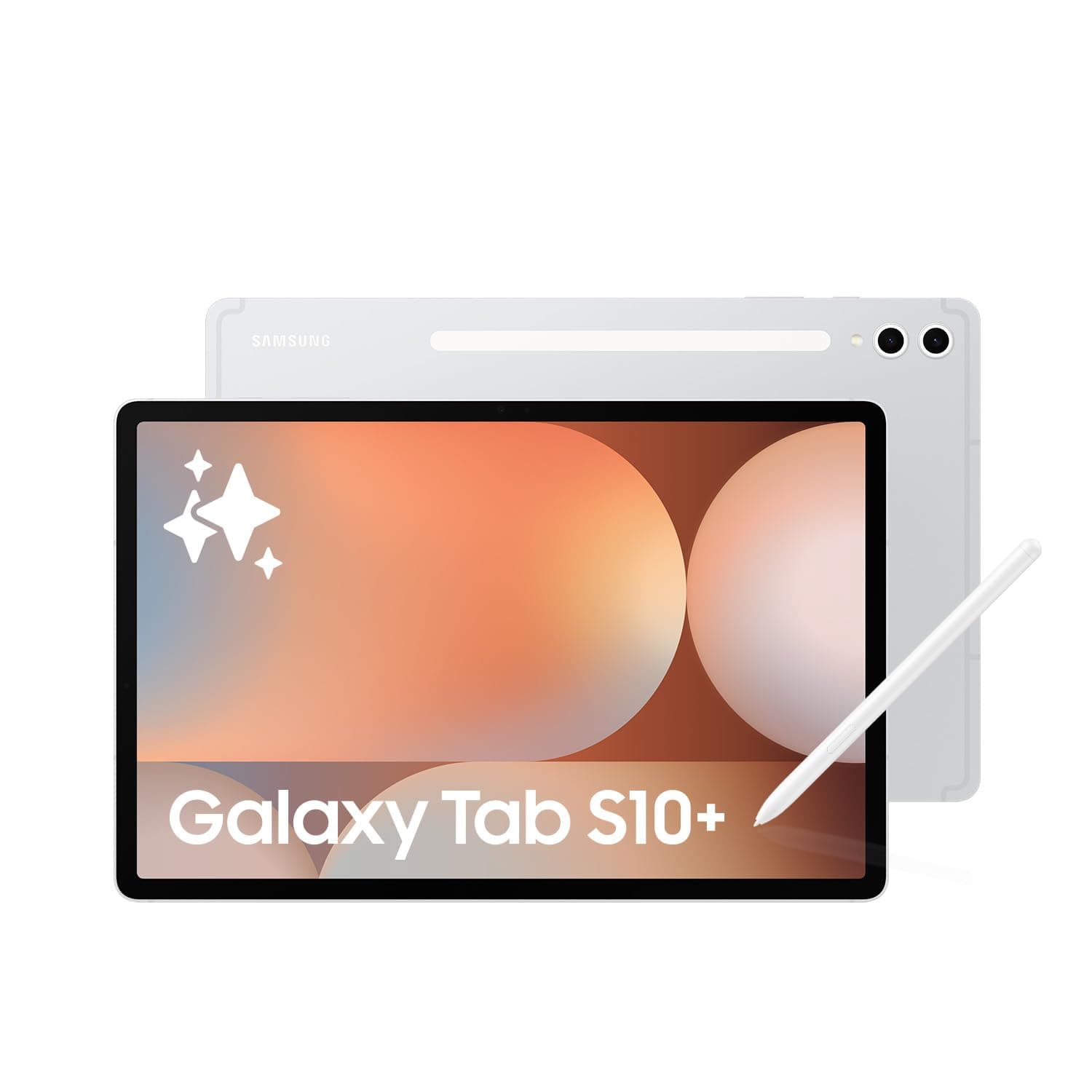 Samsung Galaxy Tab S10+ AI Tablet, Android Tablet, 12GB RAM, 512GB Storage, AMOLED Display, Anti-Reflection, S Pen Included, Platinum Silver, 3 Year Samsung Extended Warranty (UK Version)