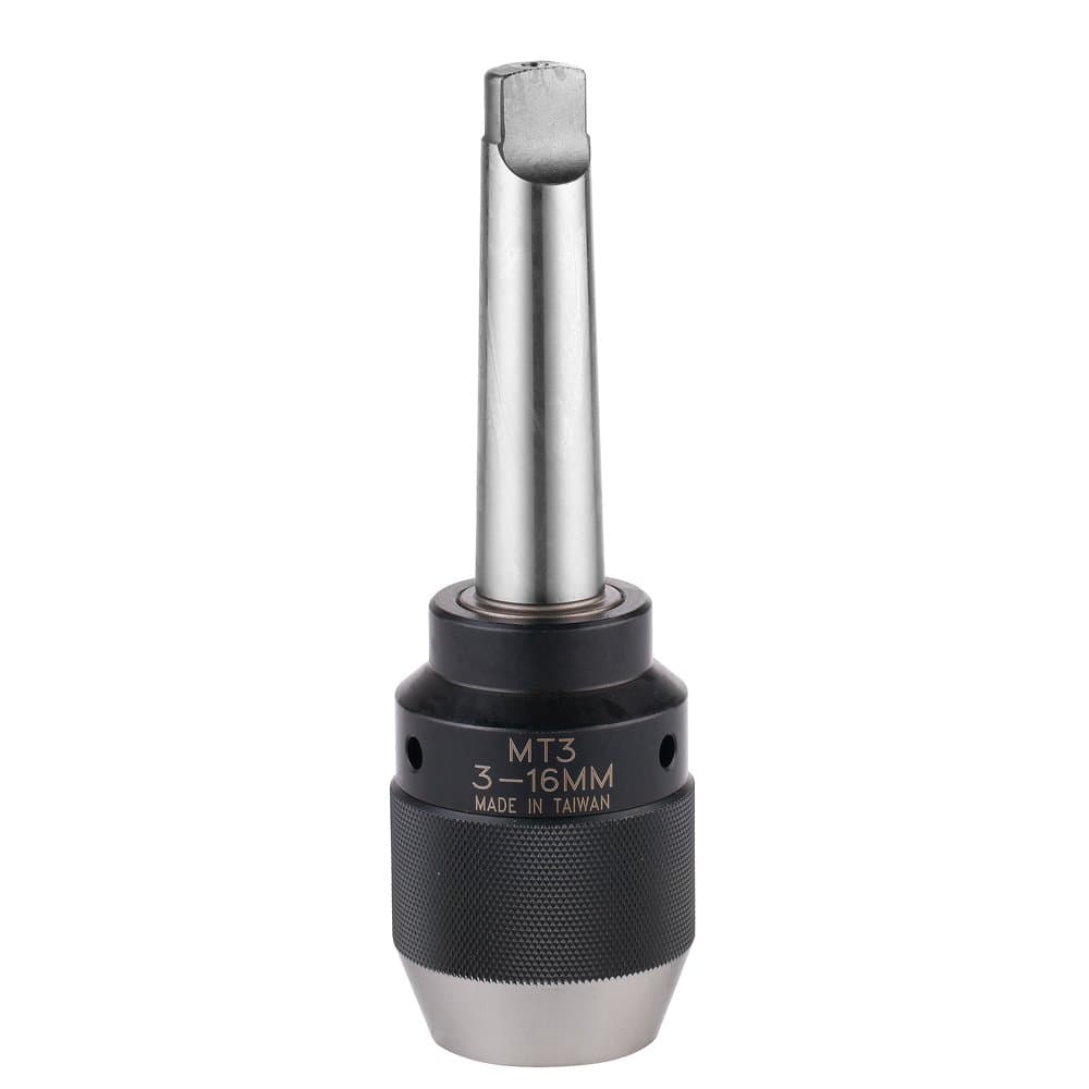Chumpower High Precision Keyless Drill Chuck with Integrated Solid MT3 Morse Taper Shank, 1/8’’~5/8" Capacity