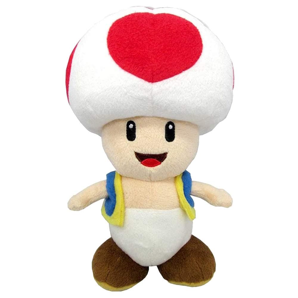 Super Mario Sanei Toad 20cm Plush Officially Licensed