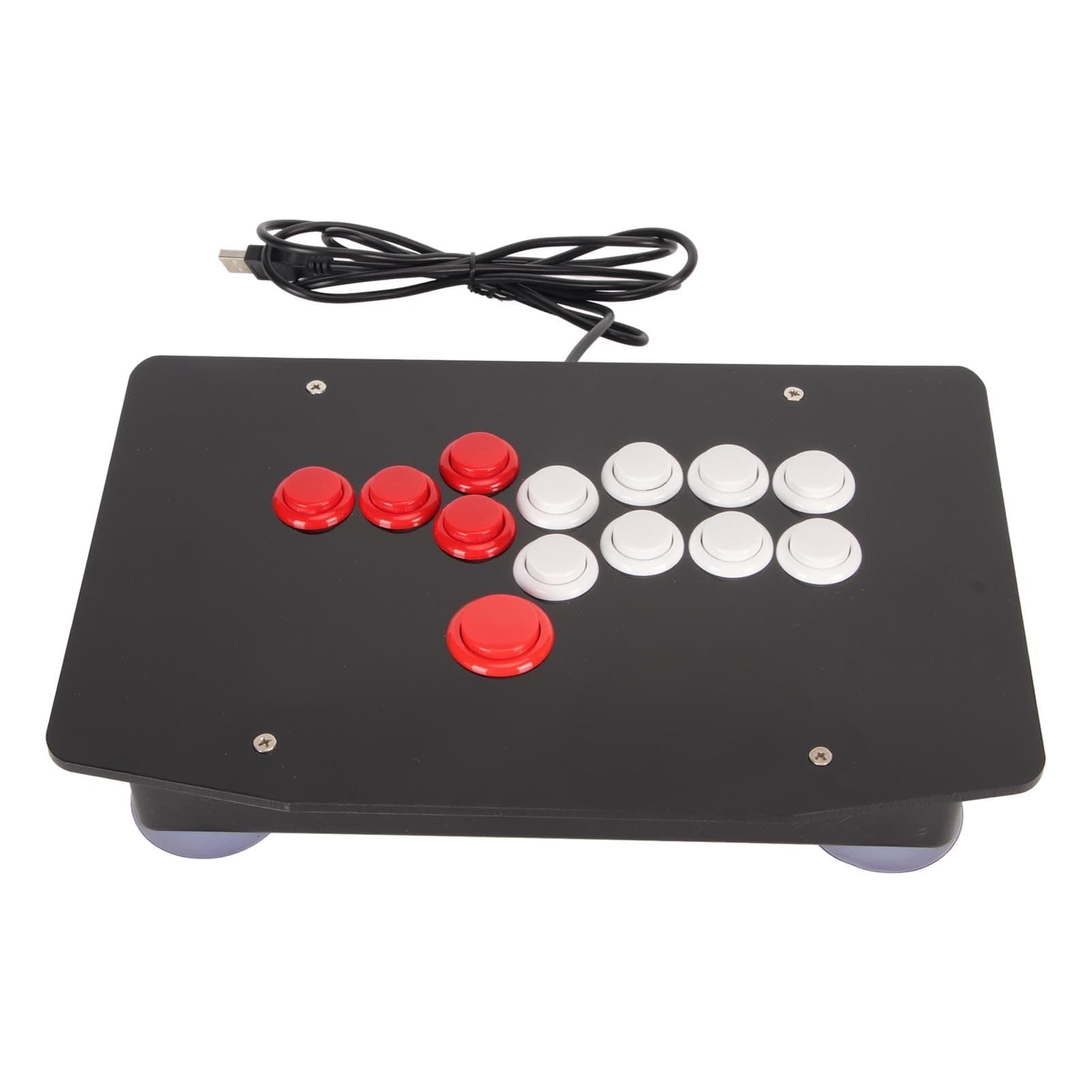 Gugxiom Fight Stick with USB, 5 Directional Keys and 8 Large Function Buttons, Game Fighting Stick for PC, Steam Deck, Android Devices