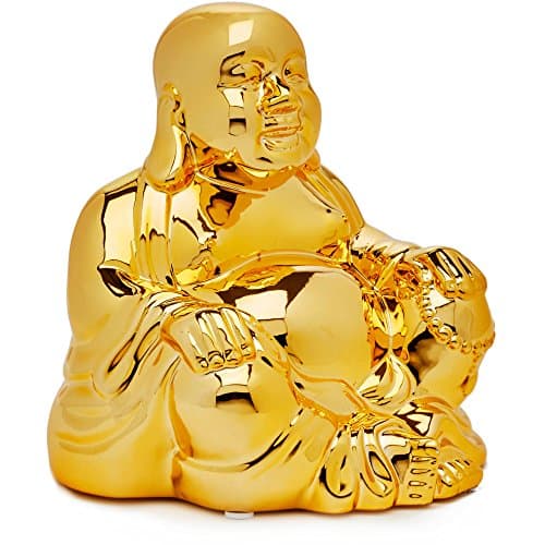 Buddha Figural Ceramic Piggy Bank