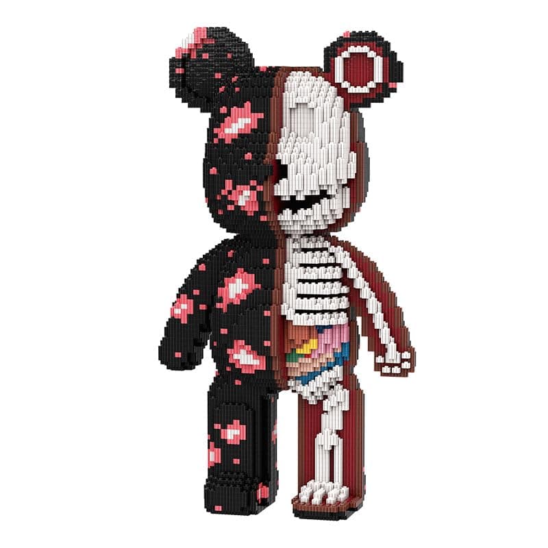 - DAHONPA Animal Graffiti Skeleton Bear Micro Building Blocks Set（7220PCS）, Gift for Adults and Kids