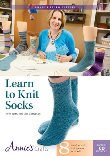 Learn to Knit Socks: With Instructor Lisa Carnahan, Includes PDF (Annie's Crafts)