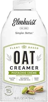 1925 Pistachio Crème Oat Creamer – Vegan Oat-Based Coffee Creamer with Pistachio Notes – Smooth & Versatile – Perfect for Coffee, Tea, Smoothies & Baking – 473 ml