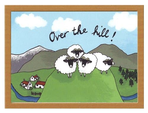 Castle Melamine Over the Hill Lap Tray