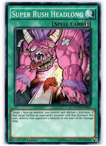 Yu-Gi-Oh! - Super Rush Headlong (DOCS-EN066) - Dimension of Chaos - 1st Edition - Common by Yu-Gi-Oh!