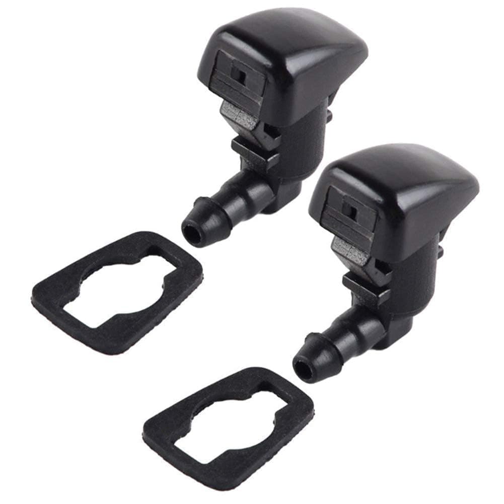 2 Pcs Front Windshield Washer Nozzles Wiper Spray Kit Single Hole Compatible with 2008 2009 2011 Focus, 2007-2011 Edge, 2007-2010 Lincoln MKX # 8S4Z17603AA