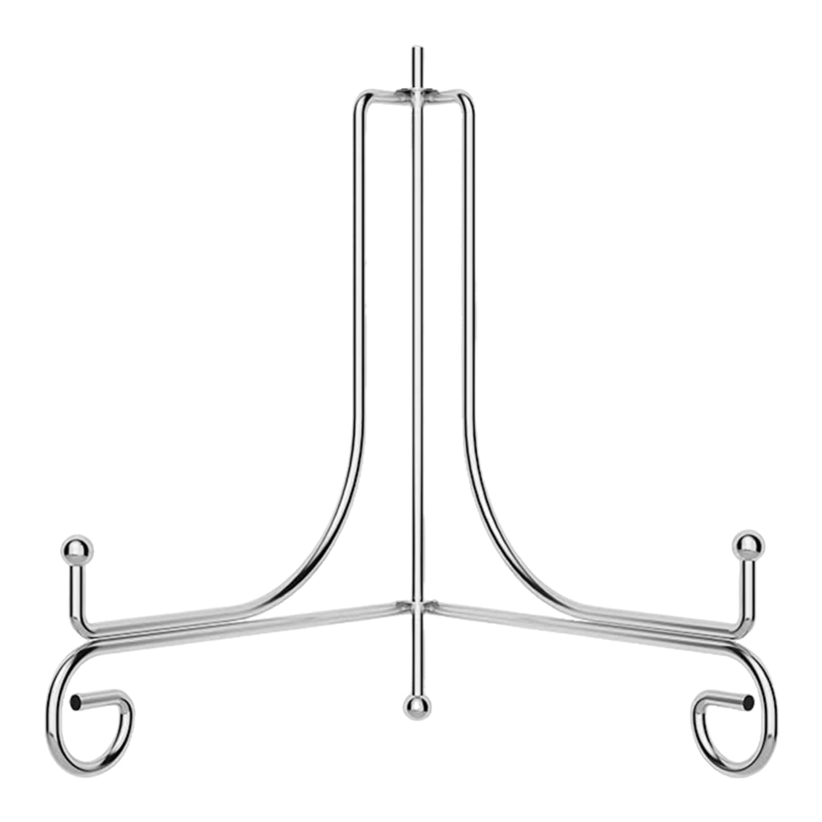 Plate Stands for Display, Plate Holder Display Stand, Picture Frame Stand Metal Frame Holder Stands for Book,Small Easel,Decorative Plate,Photo and Platter,Tabletop Art Silver 6 Inch