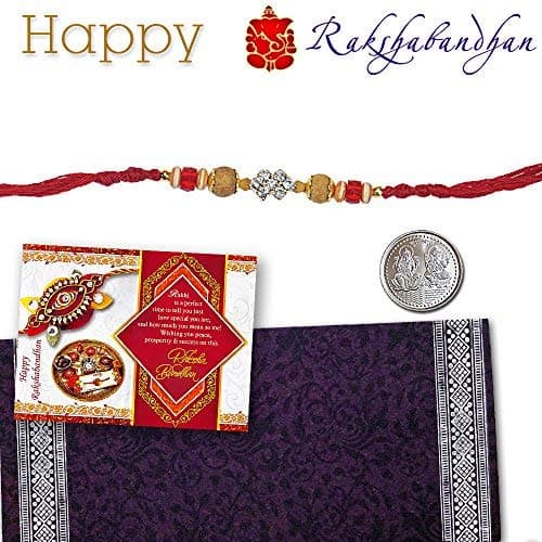 SnapGalaxy Stone Diamond Rakhi RK10F