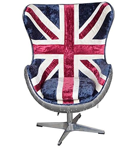 English Classics Union Jack Aviator Egg Chair
