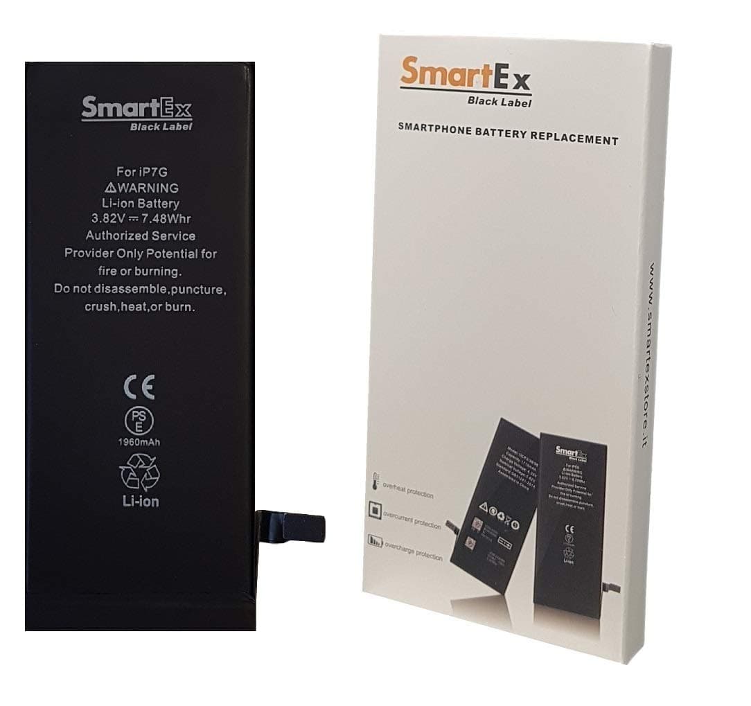 Smartex® Black Label Battery compatible with iPhone 7-1960 mAh | 2 Years Guarantee