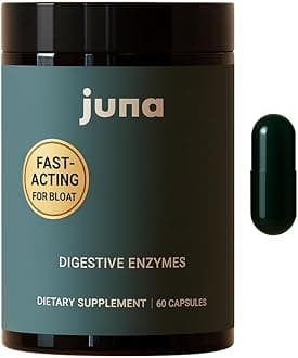 Juna Detox Digestive Enzymes & Probiotic - Fast-Acting Relief for Bloat, Gas, Indigestion & Discomfort - Promotes Healthy Digestion, Regularity & Gut Health