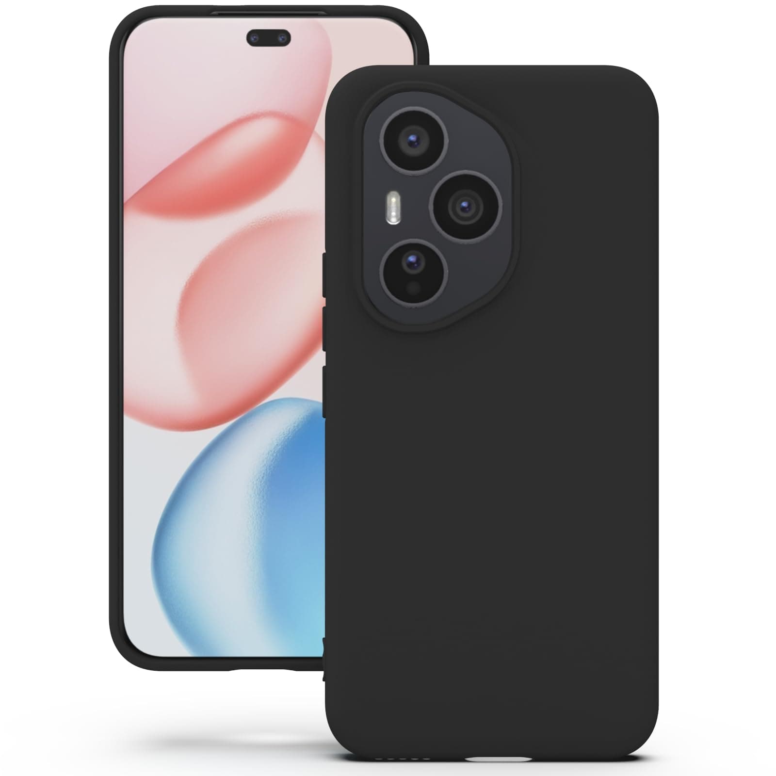 YATWIN Silicone Case for Honor X6b, Soft-Touch, Shockproof, DustProof, Antiskid Phone Cover for Honor X6b - Black