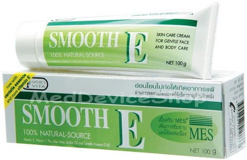 Smooth E Cream Anti Aging Wrinkles Vitamin E Aloe Vera Scars Acne Spot Mark 100g.