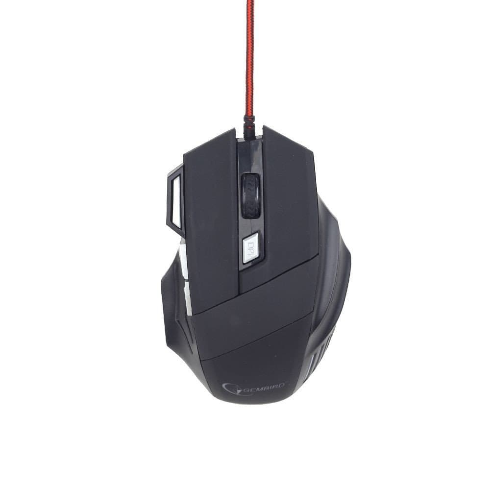 Gembird Gaming Mouse 7 Buttons 1200 BIS3600DPI Bele