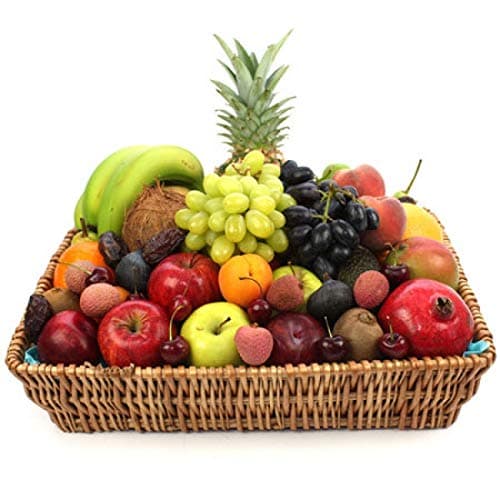 Premium Fruit Basket - Fruit Gift Baskets and Gift Hampers with Next Day UK delivery with Personal Message Attached