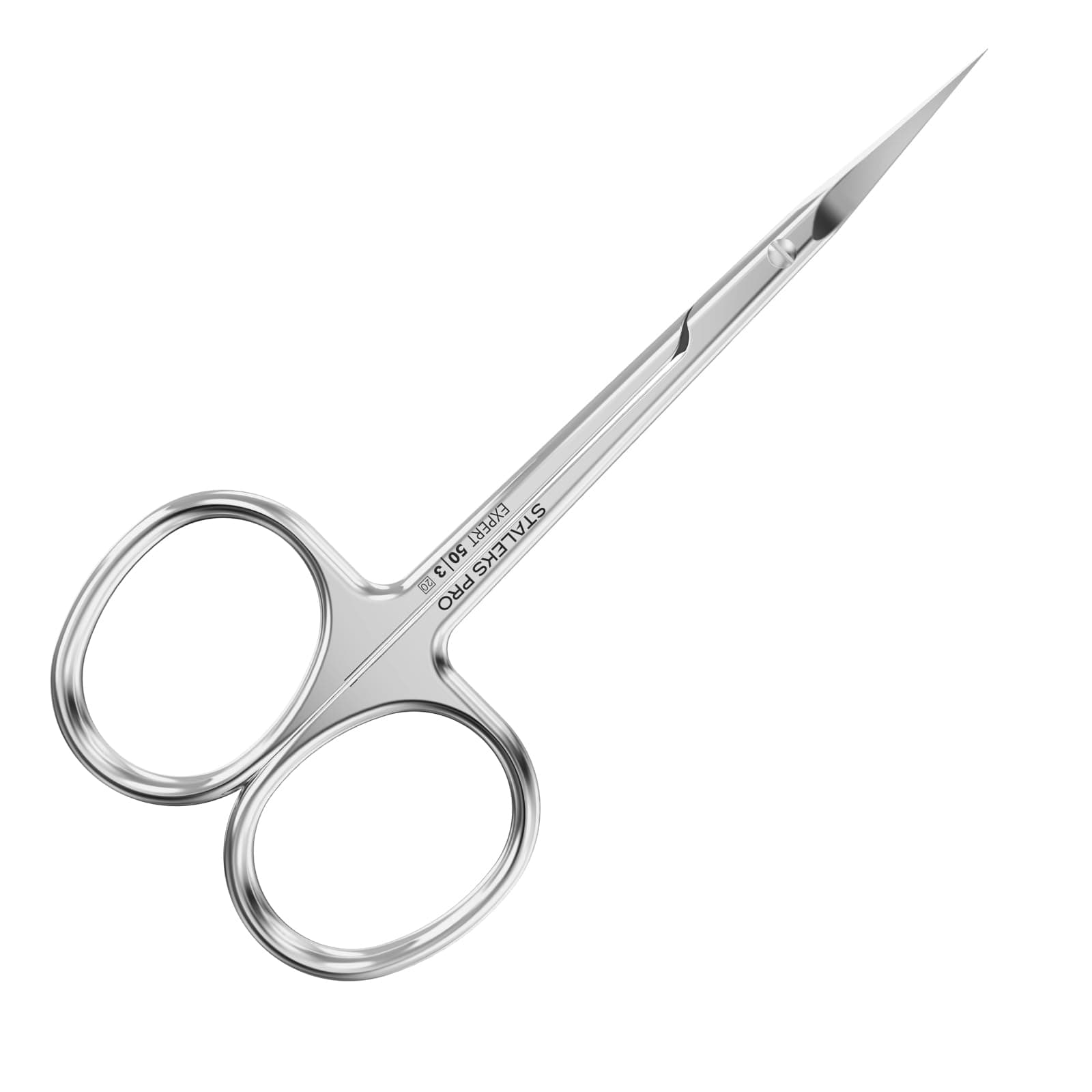 STALEKS Pro Expert 50 Type 3 Cuticle Scissors – Premium Quality Manicure Scissors – Stainless Steel Curved Scissors for Cuticles – Long Lasting Beauty Scissors for Cuticle Nail Care