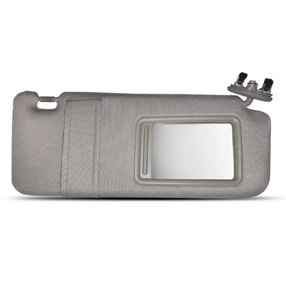 Passenger Side Gray Windshield Sun Visor For Toyota Camry without Sunroof and Light 2007 2008 2009 2010 2011