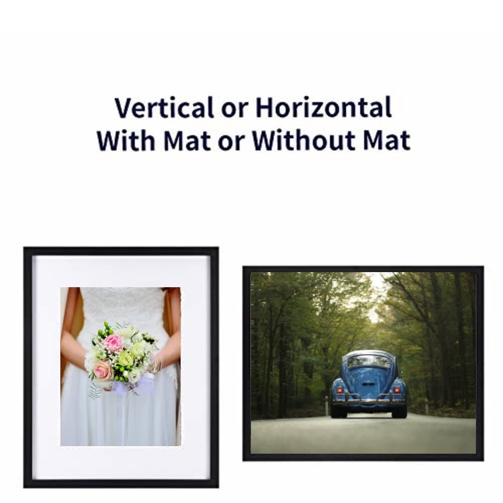 Wall Photo Frame Walnut 70x90 cm Frame With 80x60 cm Mount Picture Poster Print With Clear HD Perspex 30x15 MM Moulding Mounting Hooks MDF Backboard